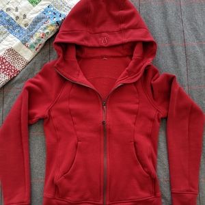 Lululemon Scuba Hoodie Red